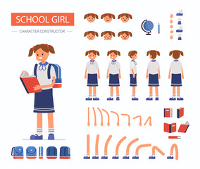 Wall Mural - school girl