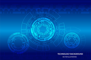 Poster - Abstract technology background Hi-tech communication concept futuristic digital innovation background. vector illustration