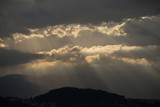 Fototapeta Na ścianę - light diffusion through the clouds in spring morning