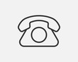 © SolaruS - Phone icon vector illustration. Call center app. Telephone icons trendy flat style. Contact us line silhouette.