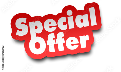 Fotomural special offer concept 3d illustration isolated