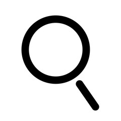 Poster - Modern magnifier icon, design element for search bar. Vector magnifier icon, isolated on white background.
