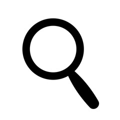 Poster - Icon for the search bar. Vector magnifier icon. Design element for web site interface, app and software.