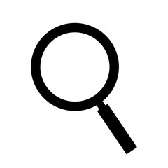Poster - Magnifier icon, concept for search bar design. Vector magnifier icon isolated on white background.