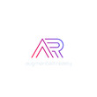 © nexusby - AR vector logo, line design