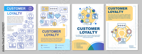 Fotomural Referral customer loyalty brochure template layout
