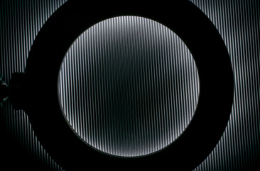 Wall Mural - ultraviolet lamp lights neon fabric and leather textures
