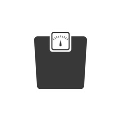 Aufkleber - Weight Scale icon symbol template black color editable. simple logo vector illustration for graphic and web design.