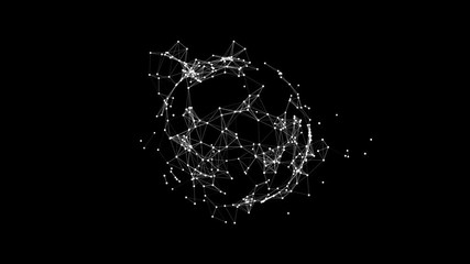 Poster - Digital data globe. World map point, line, Global network connection, international meaning.