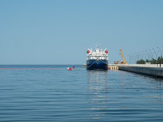 cargo ship in the sea