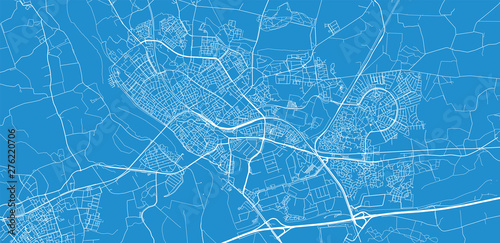 Cuadros en Lienzo Urban vector city map of Deventer, The Netherlands