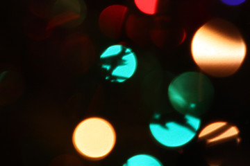 Abstract colorful bokeh blurred