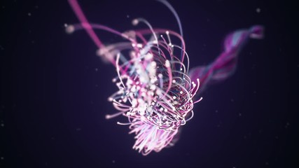 Poster - spreading fiber wires in space