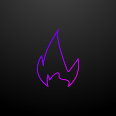 Poster - fire nolan icon. Elements of Eco set. Simple icon for websites, web design, mobile app, info graphics
