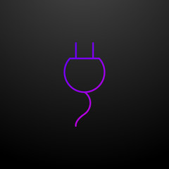 Poster - plug nolan icon. Elements of Eco set. Simple icon for websites, web design, mobile app, info graphics