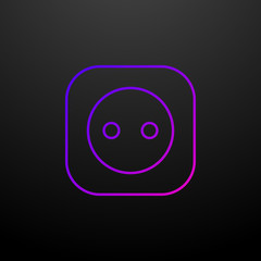 Poster - socket nolan icon. Elements of Eco set. Simple icon for websites, web design, mobile app, info graphics