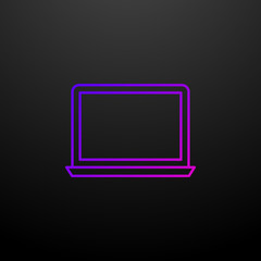 Fototapete - a laptop nolan icon. Elements of school set. Simple icon for websites, web design, mobile app, info graphics