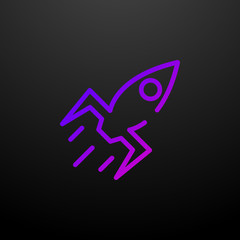 Poster - rocket nolan icon. Elements of startups set. Simple icon for websites, web design, mobile app, info graphics