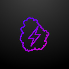 Poster - lightning nolan icon. Elements of startups set. Simple icon for websites, web design, mobile app, info graphics