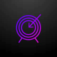 Poster - target target arrow nolan icon. Elements of startups set. Simple icon for websites, web design, mobile app, info graphics