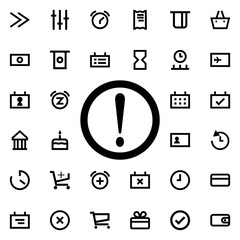 Fototapete - exclamation point icon. Universal set of web for website design and development, app development