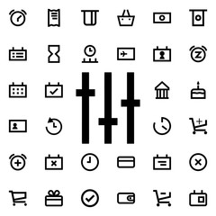 Poster - Mixer icon. Universal set of web for website design and development, app development