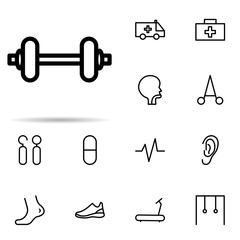 Poster - yoga sign icon. Universal set of web for website design and development, app development