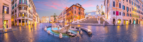 Piazza de spagna(Spanish Steps) in rome, italy Wallpaper Mural