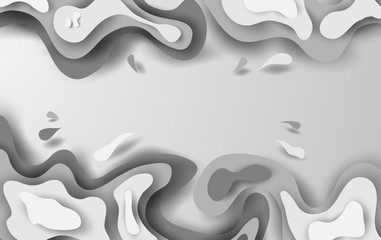 Wall Mural - white background abstract.liquid layers color texture background. space your text topography concept