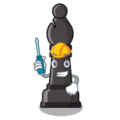 Sticker - Automotive bishop chess in the cartoon shape