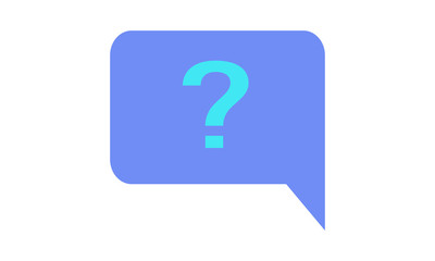 Poster - Question mark FAQ icon for help and customer support