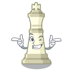 Sticker - Wink chess king on a the mascot