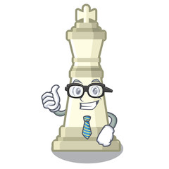 Canvas Print - Businessman chess king on a the mascot