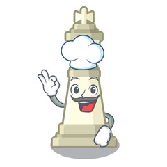 Sticker - Chef chess king on a the mascot