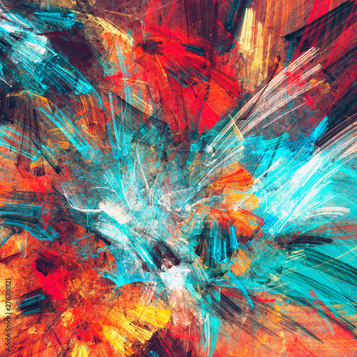 Bright Artistic Splashes Abstract Painting Color Texture Modern Futuristic Pattern Dynamic Bright Vibrant Background Fractal Artwork For Creative Graphic Design Buy This Stock Illustration And Explore Similar Illustrations At Adobe Stock
