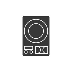 Aufkleber - Media Music and Radio Player icon symbol template black color editable. simple logo vector illustration for graphic and web design.