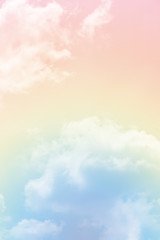 Wall Mural - cloud background with a pastel colour