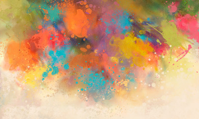bright abstract watercolor drawing on a paper image