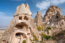 Uchisar Castle In Cappadocia, Turkey