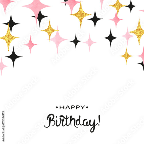 Abstract vector celebration background with pink starburst.