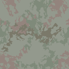 Forest camouflage of various shades of green and brown colors