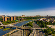 Harlem river between Manhattan and The Bronx
