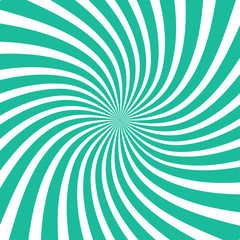 Wall Mural - sun rays background. sun rays in spiral design. sun rays green color. vector