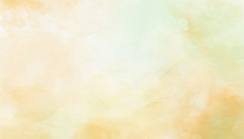 Delicate Yellow Abstract Watercolor Background. Great For Textures, Backgrounds, Banner, There Is A Place For Text.