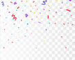 © ket4up - Confetti isolated. Falling confetti