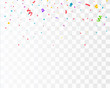 © ket4up - Confetti isolated. Falling confetti