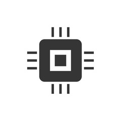 Leinwandbilder - Computer Chips icon symbol template black color editable. simple logo vector illustration for graphic and web design.