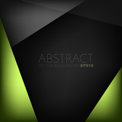 Poster - Green vector abstract background with copy space for your text