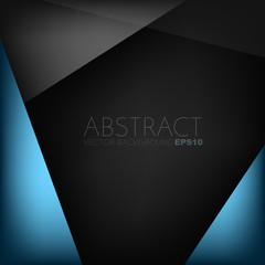 Poster - Blue abstract background with copy space for your text