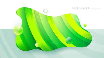 Canvas Print - flat liquid color abstract geometric shape. fluid gradient elements for minimal banner, logo, social
